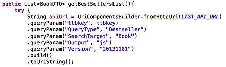 CheckChaek 베스트셀러 API 요청